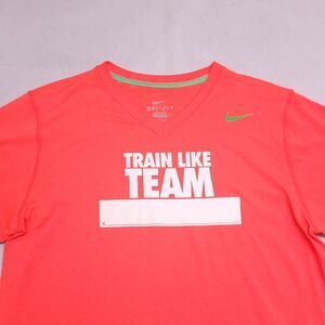 Nike Short Sleeve Casual Pullover Graphic T-Shirt Adult Mens Size M Orange